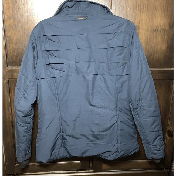 Columbia Jacket Women’s Large Navy Blue Omni-Heat Interchange Insulated Quilted - Picture 3 of 14
